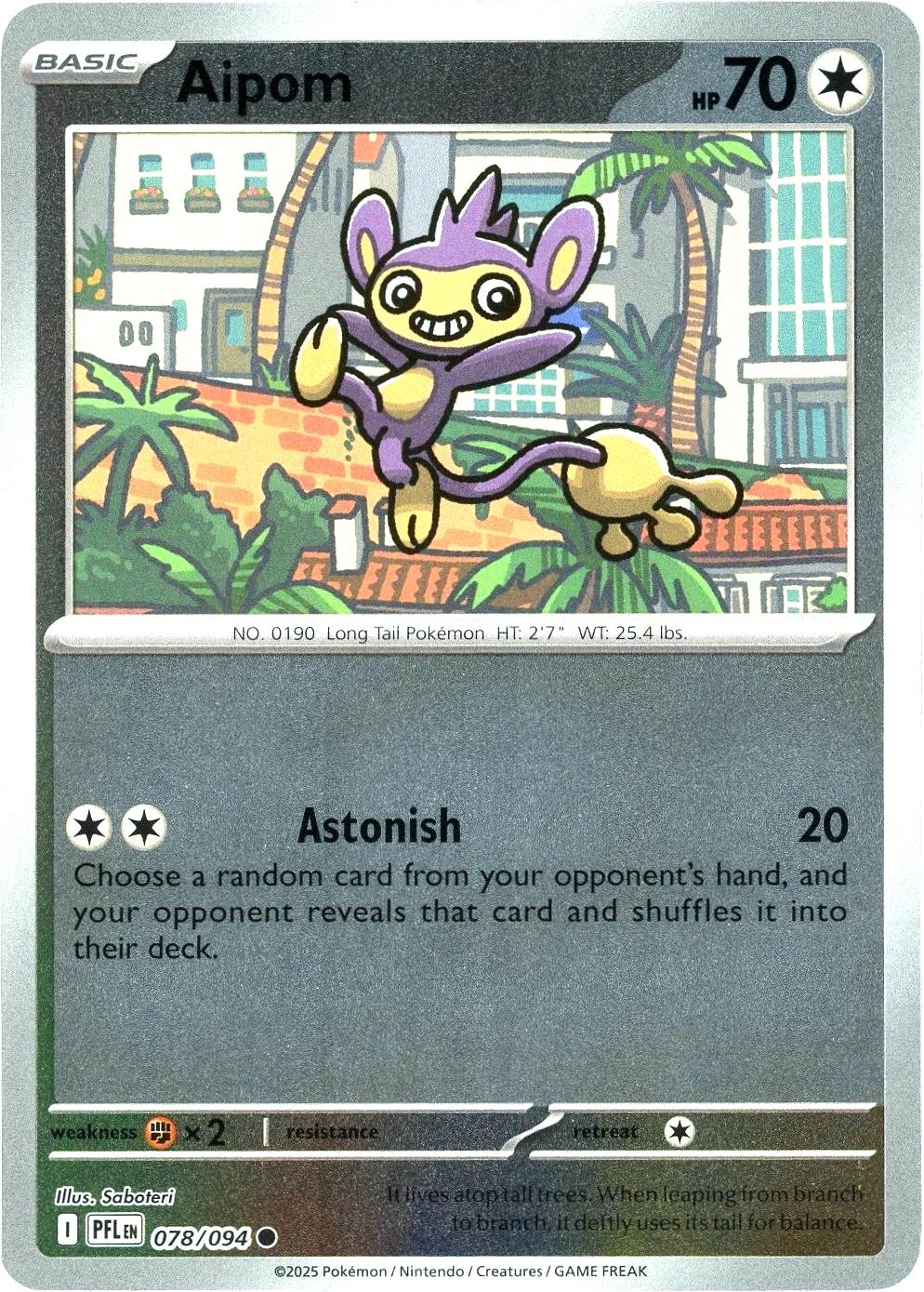 Aipom [Reverse Holo]